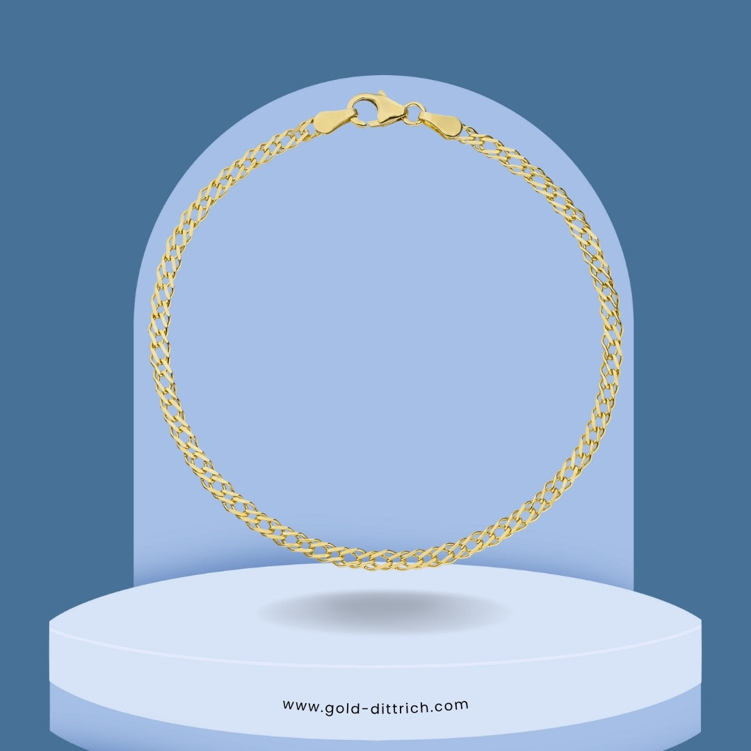 Zwillings-Panzerarmband - 333 Gold - Gold Dittrich