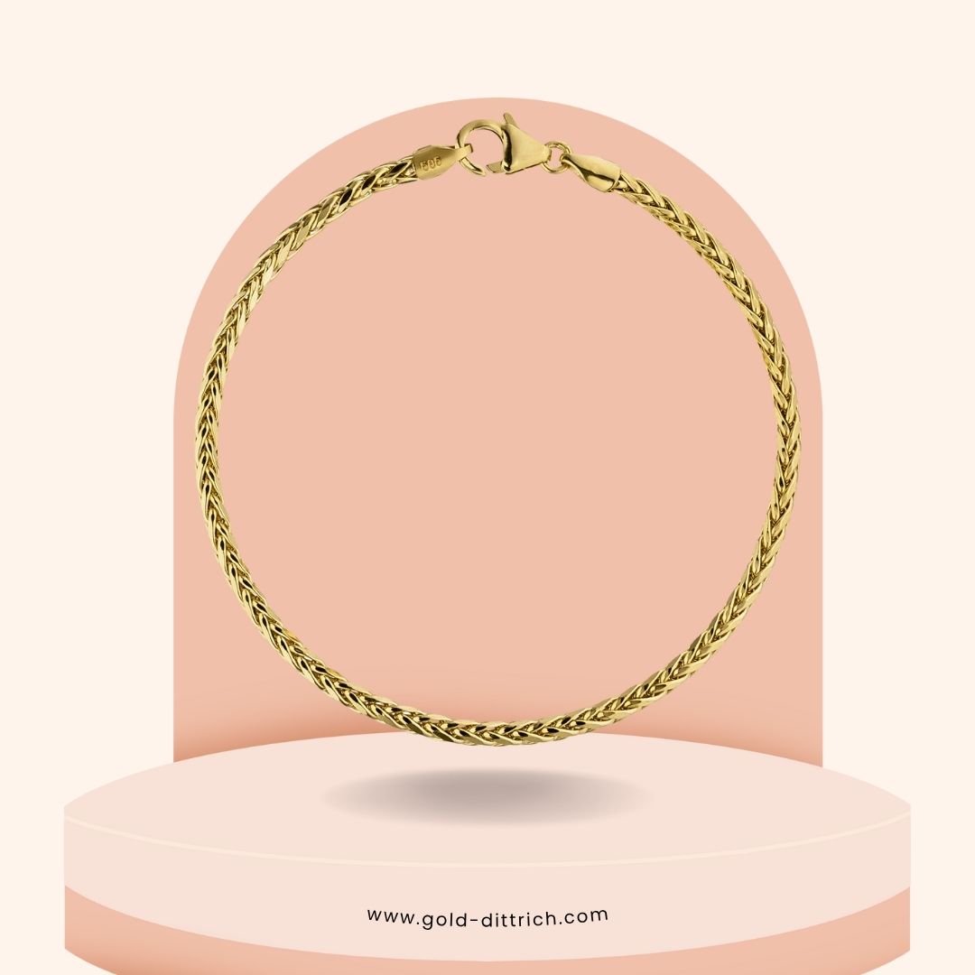 Zopfarmband - 585 Gold - Gold Dittrich
