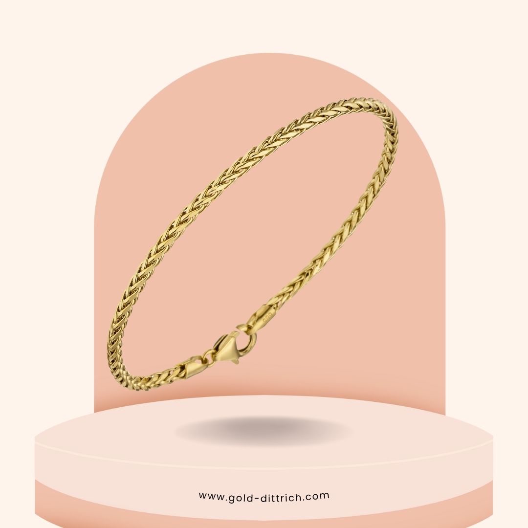 Zopfarmband - 585 Gold - Gold Dittrich
