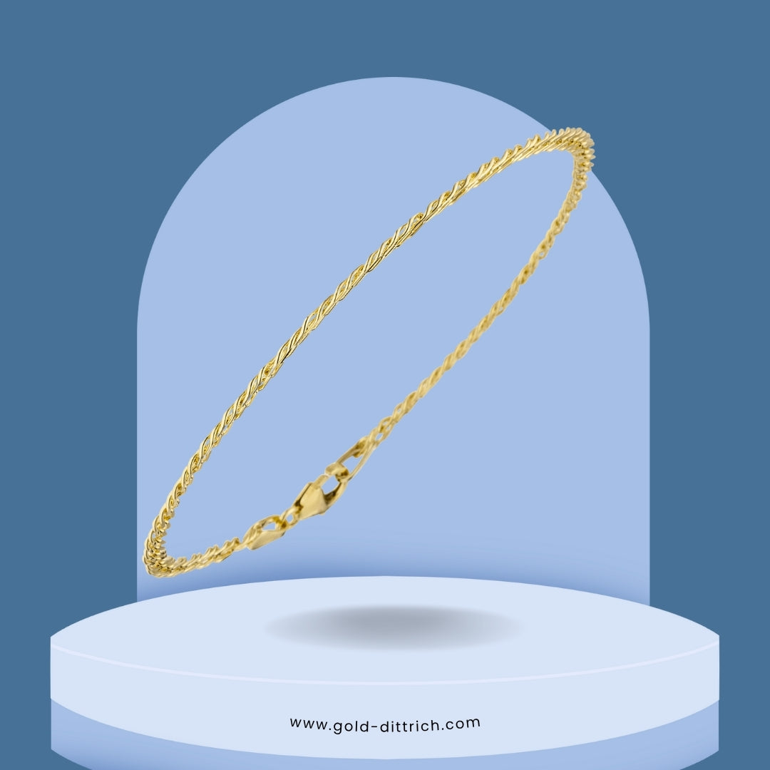 Zwillings-Panzerarmband - 333 Gold - Gold Dittrich