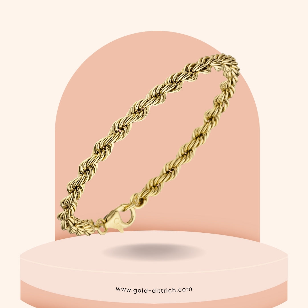 Kordelarmband - 585 Gold - Gold Dittrich