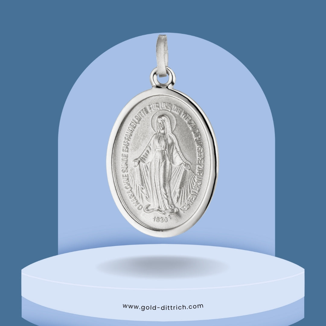 Anhänger Milagrosa oval – 925 Silber
