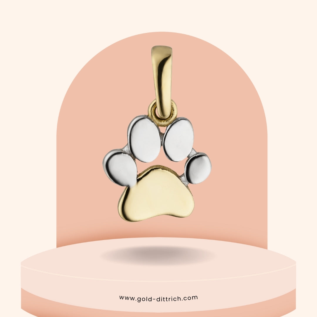 Anhänger Pfote – 333 Gold