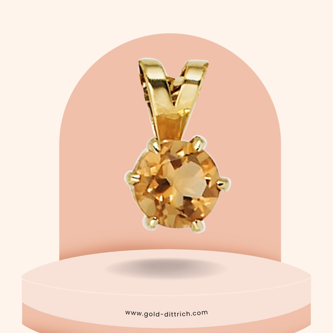 Anhänger mit Citrin – 585 Gold