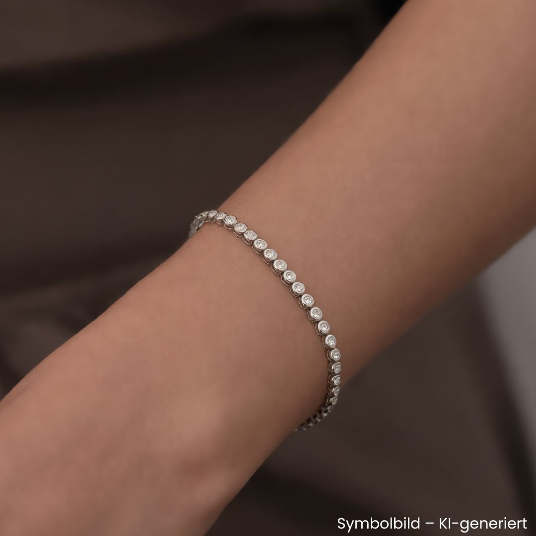 Armband 29 Zirkonia 19cm - 925 Silber