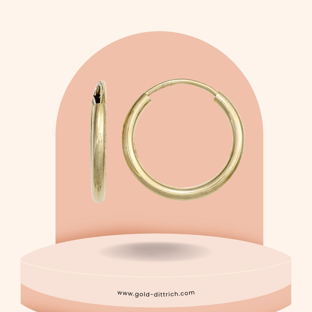 Creolen rund – 585 Gold