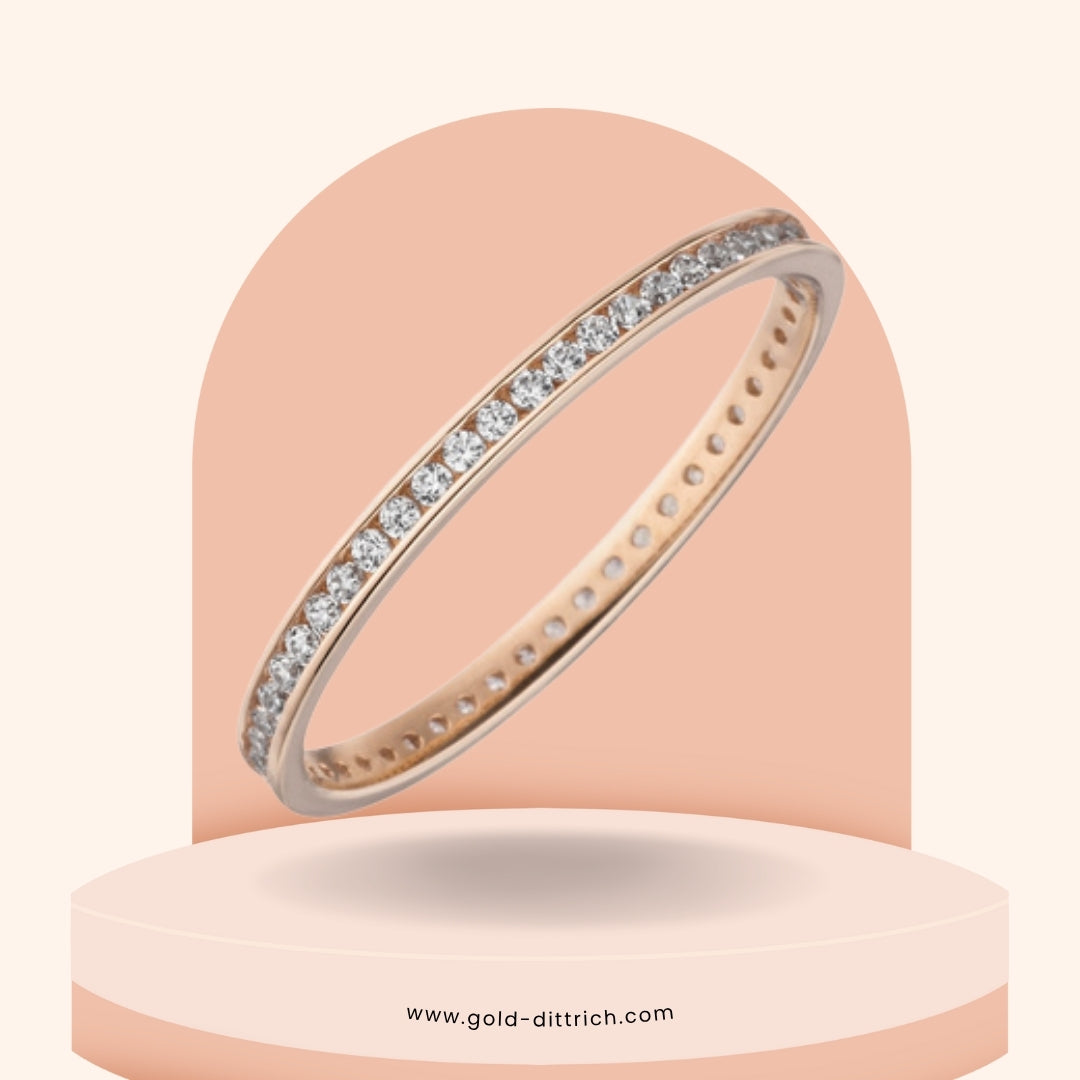 Damenring mit Zirkonia - 333 Rotgold - Gold Dittrich