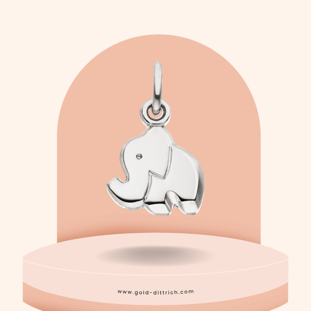 Elefant Anhänger - 925 Silber