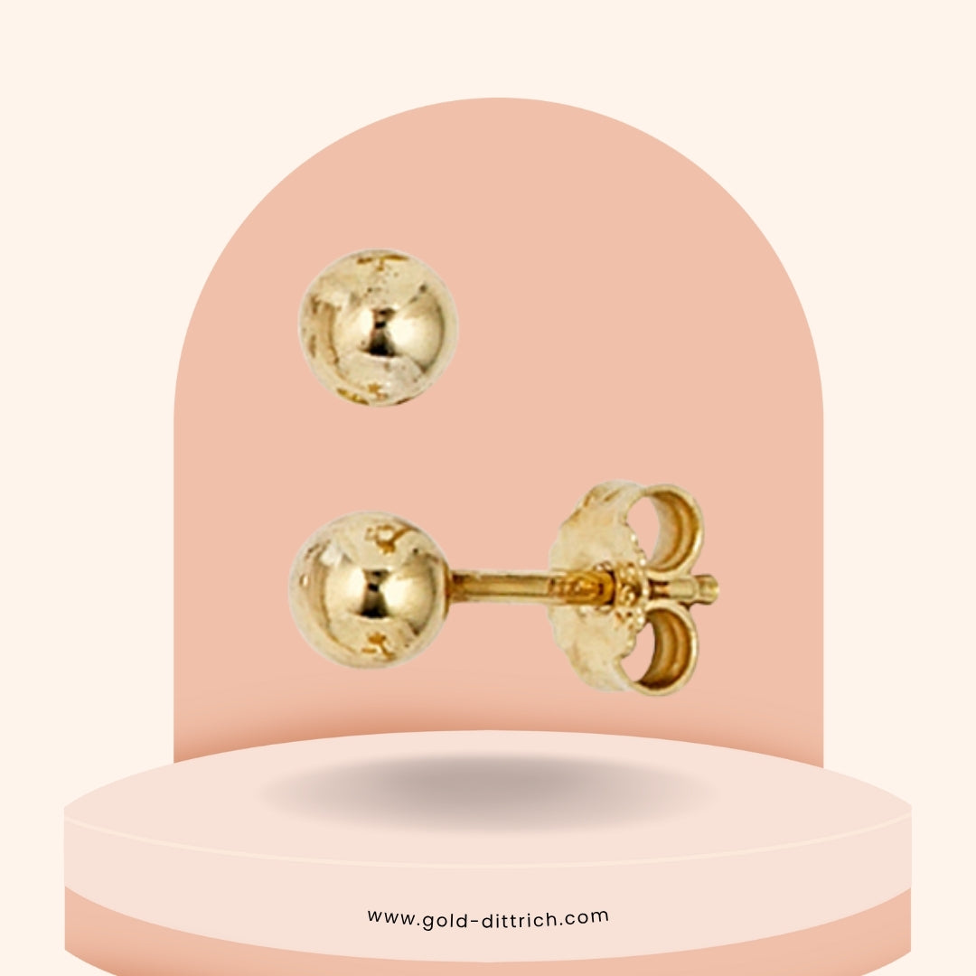 Ohrstecker 333 Gold - Kugel