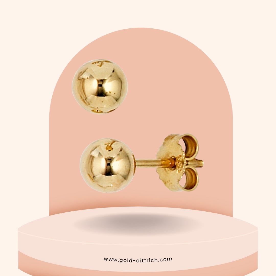 Ohrstecker 333 Gold - Kugel