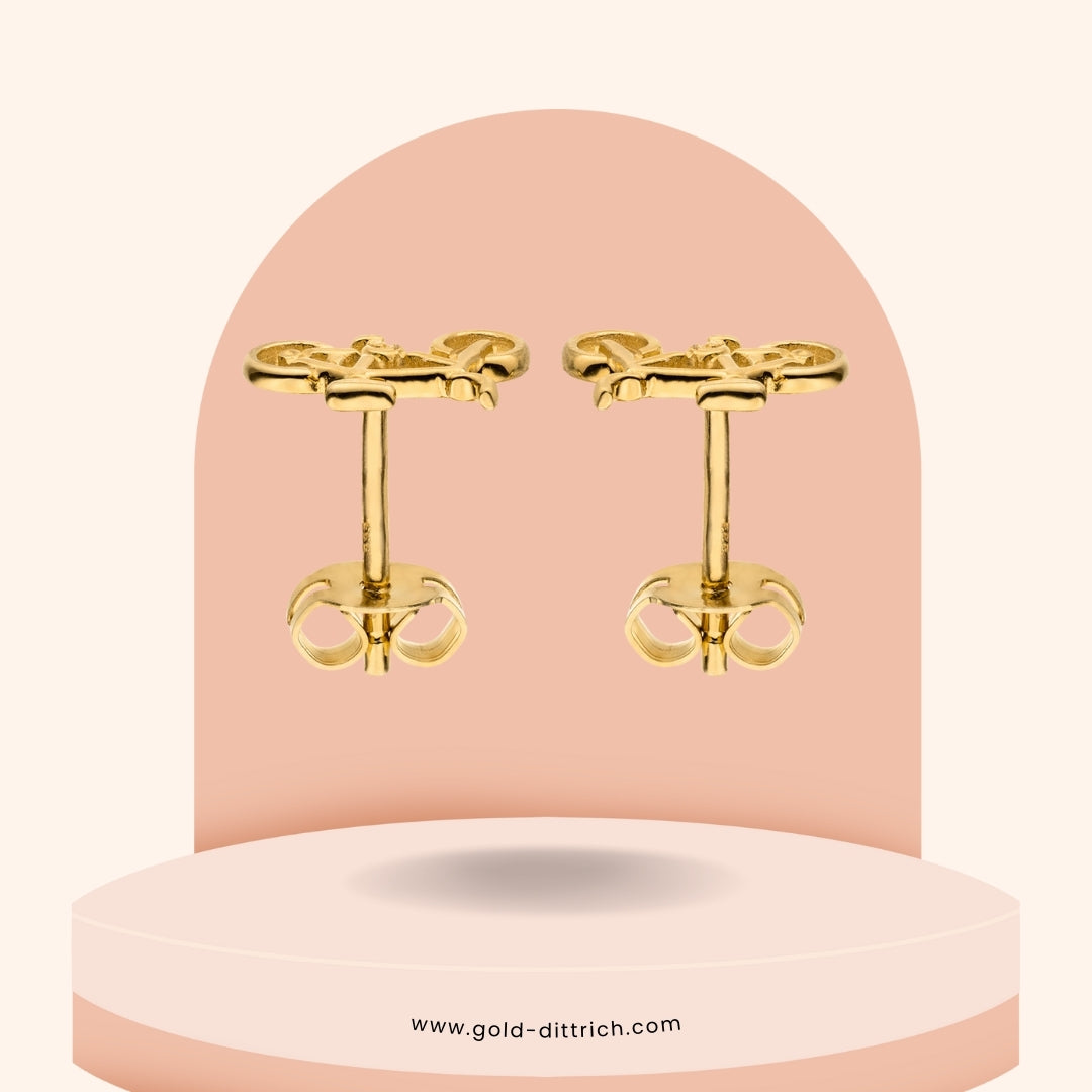 Ohrstecker Fahrrad – 333 Gold
