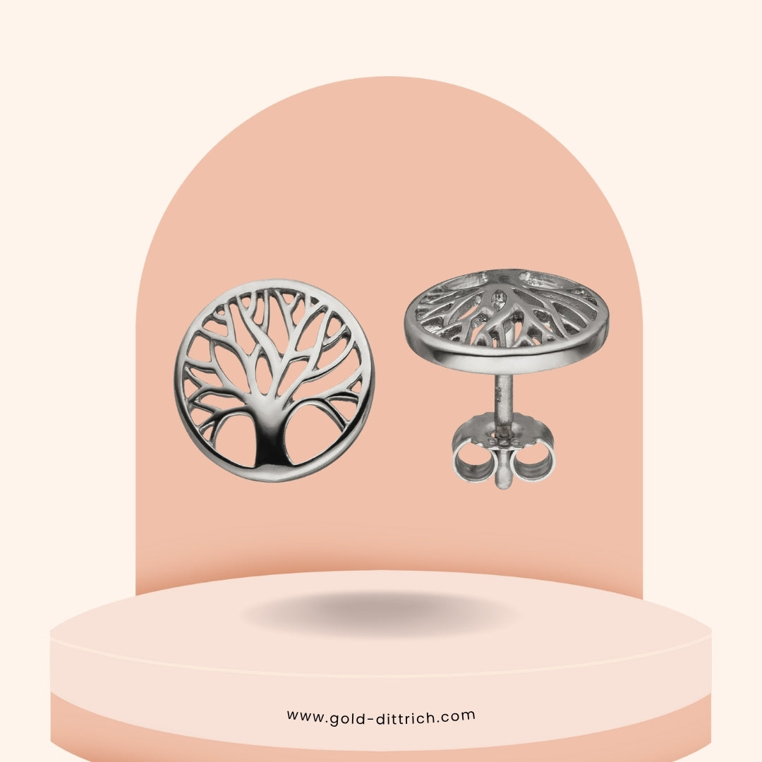 Ohrstecker Lebensbaum - 925 Silber