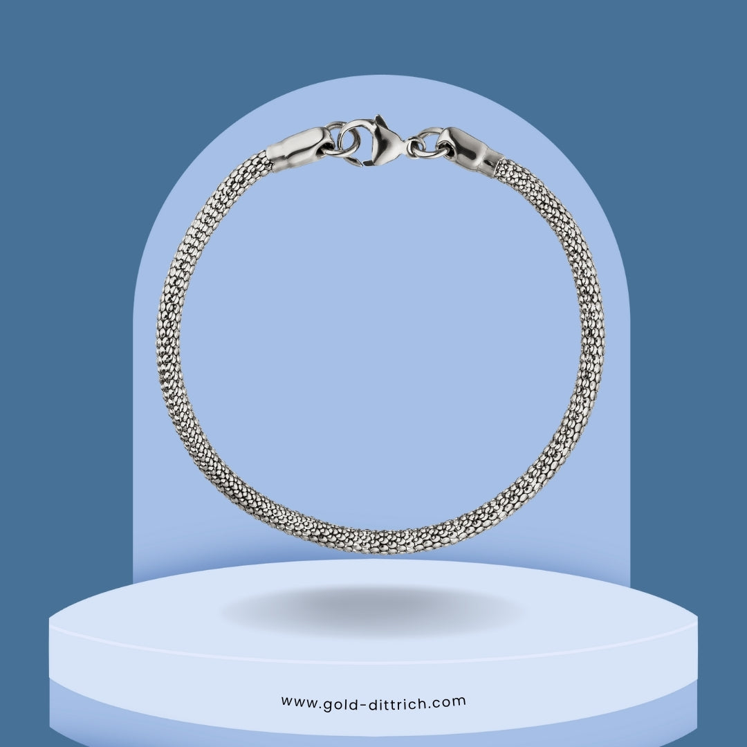 Schlichtes Armband Rhodiniert - 925 Silber - Gold Dittrich