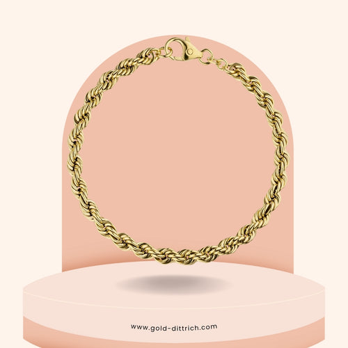 Kordelarmband - 585 Gold - Gold Dittrich