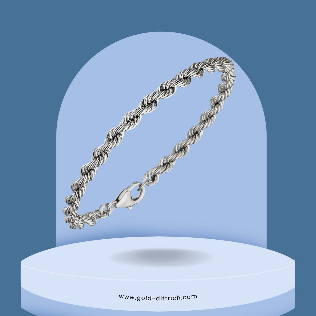Kordelarmband - 925 Silber