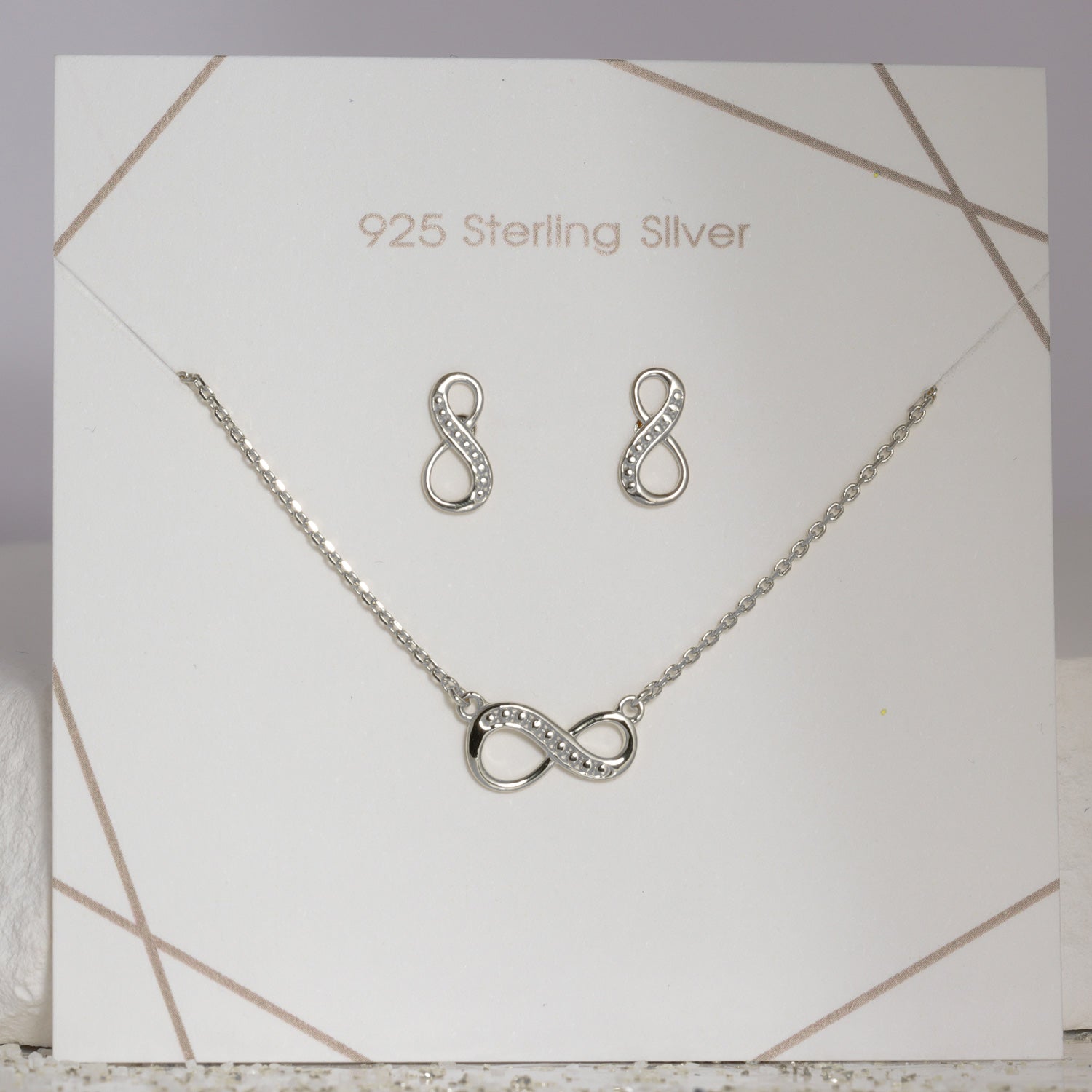 Collier & Ohrstecker Endless 925 Silber - Schmuckset - Gold Dittrich