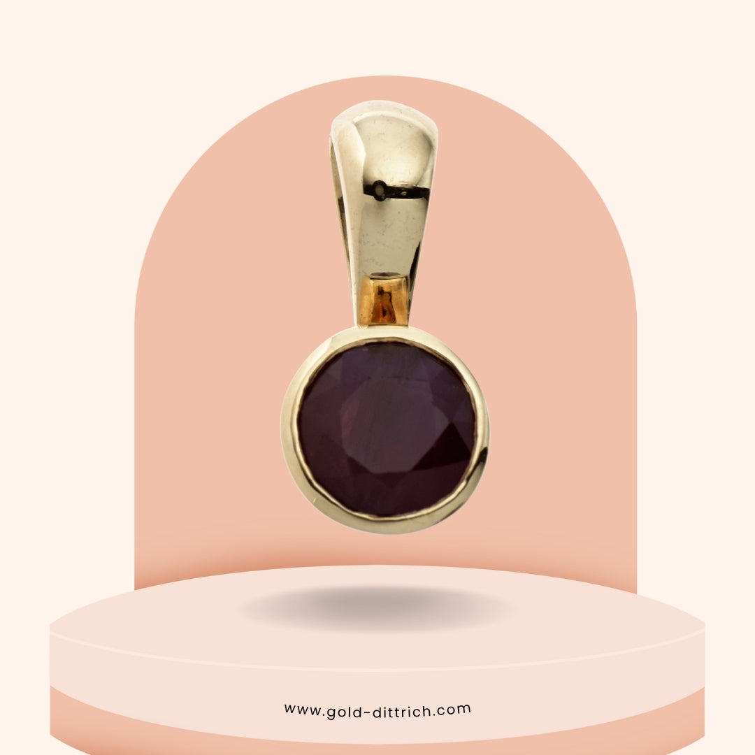 Anhänger Rubin – 333 Gold