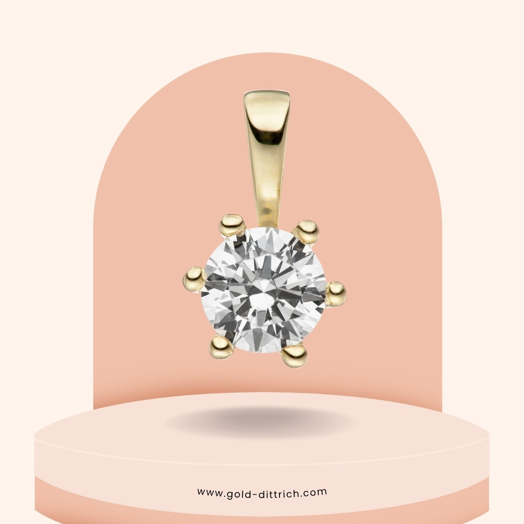 Anhänger Zirkonia – 333 Gold