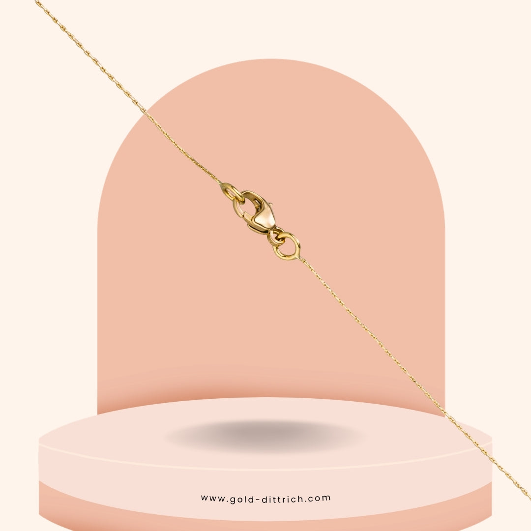 Ankerkette 0,4 mm diamantiert - 750 Gold