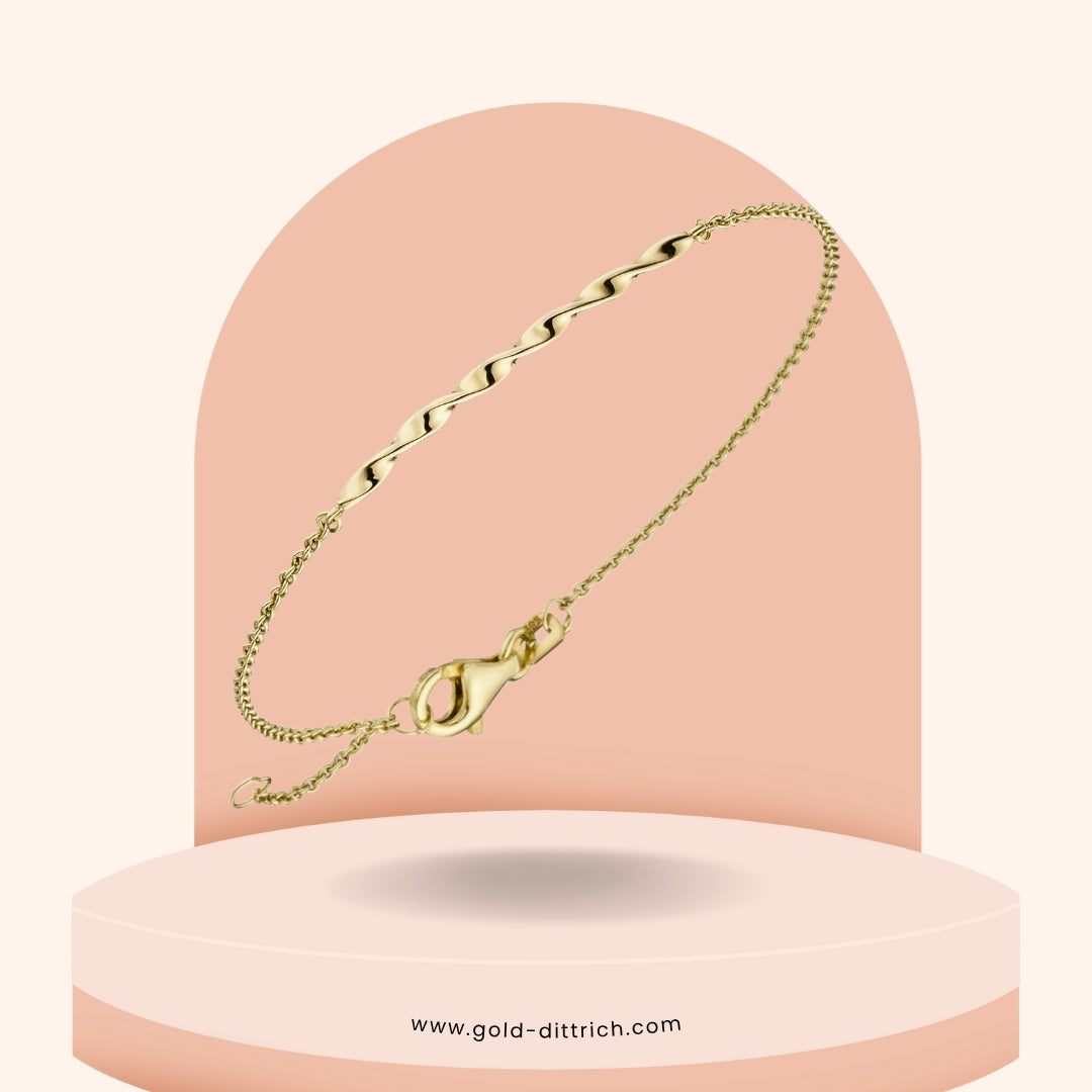 Armband - feine Rund-Ankerkette - 585 Gold