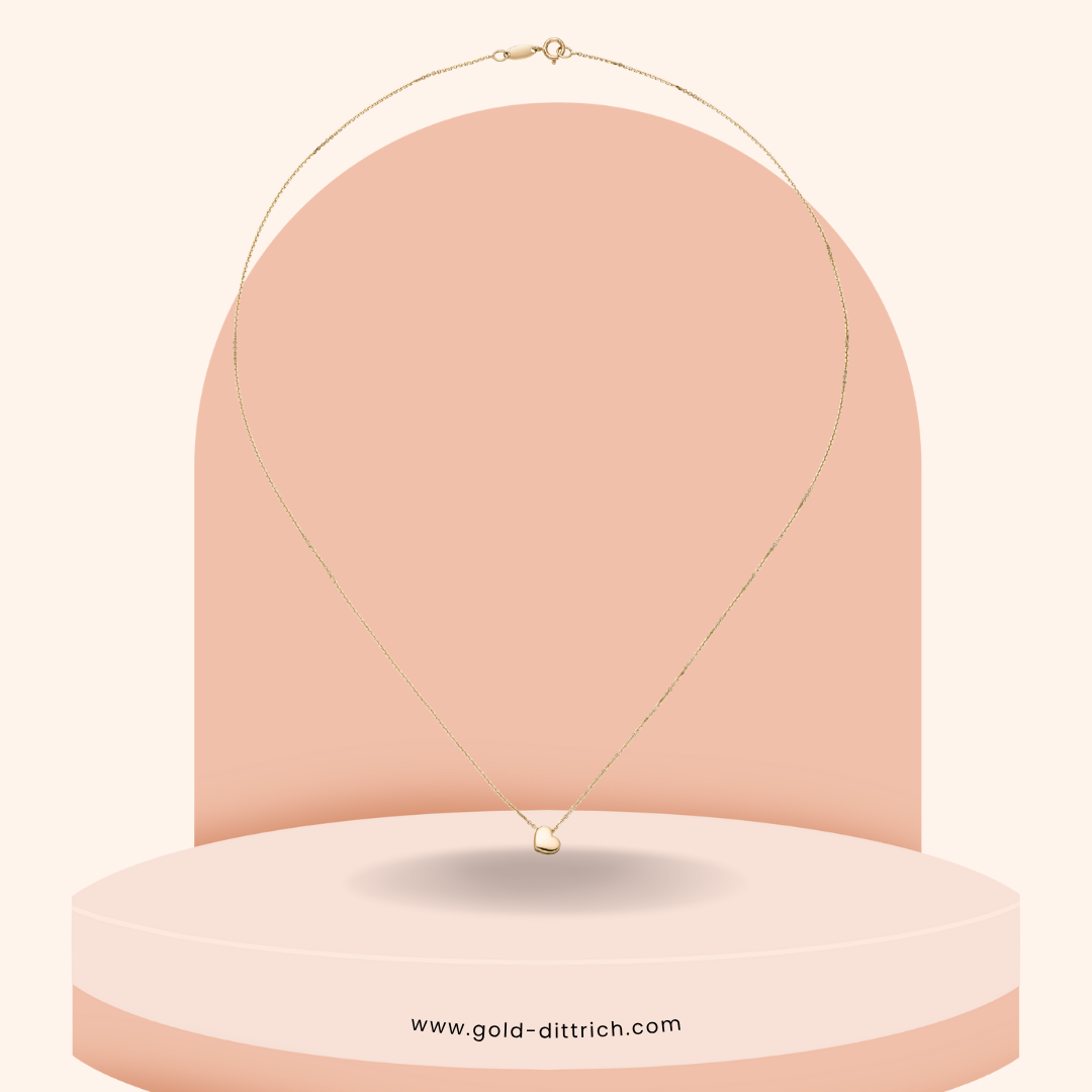 Collier Herz 42cm - 375 Gold - Gold Dittrich