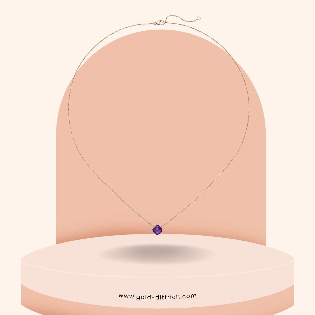Collier mit Amethyst - 750 Rotgold