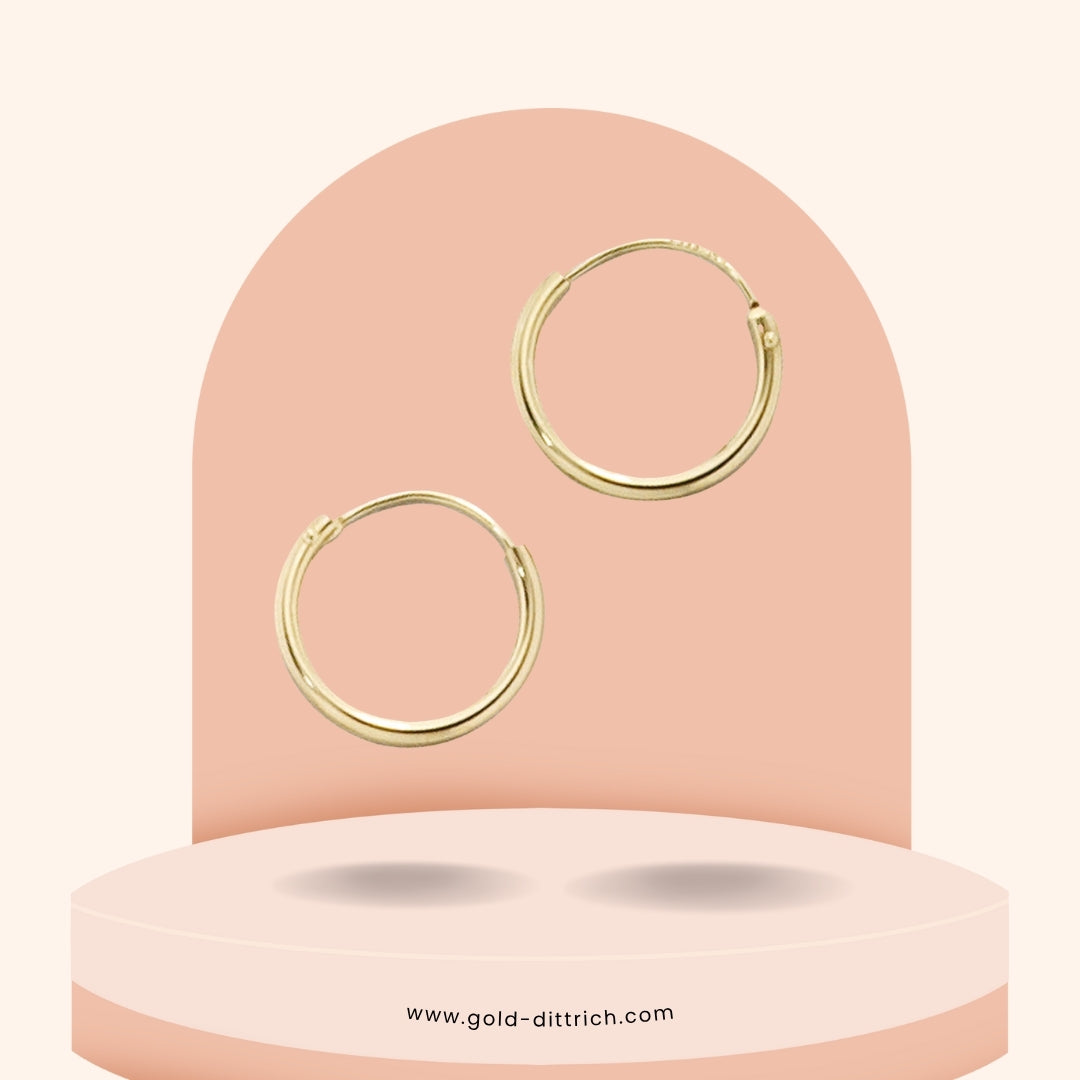 Creolen 333 Gold - Ohrringe