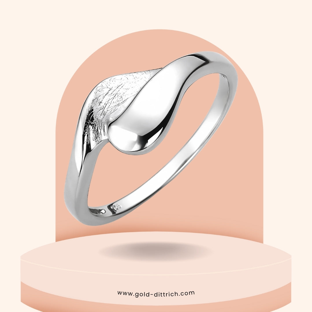 Damenring Eismatt - 925 Silber