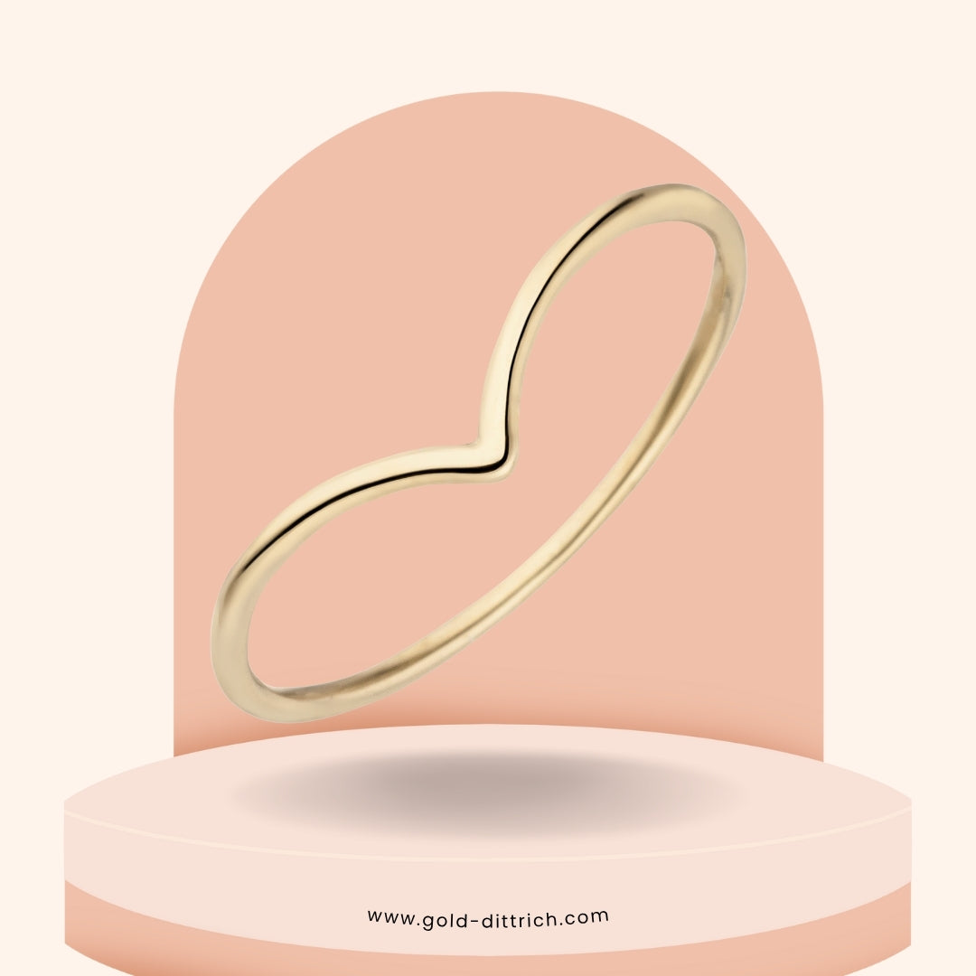 Damenring Herz - 585 Gold