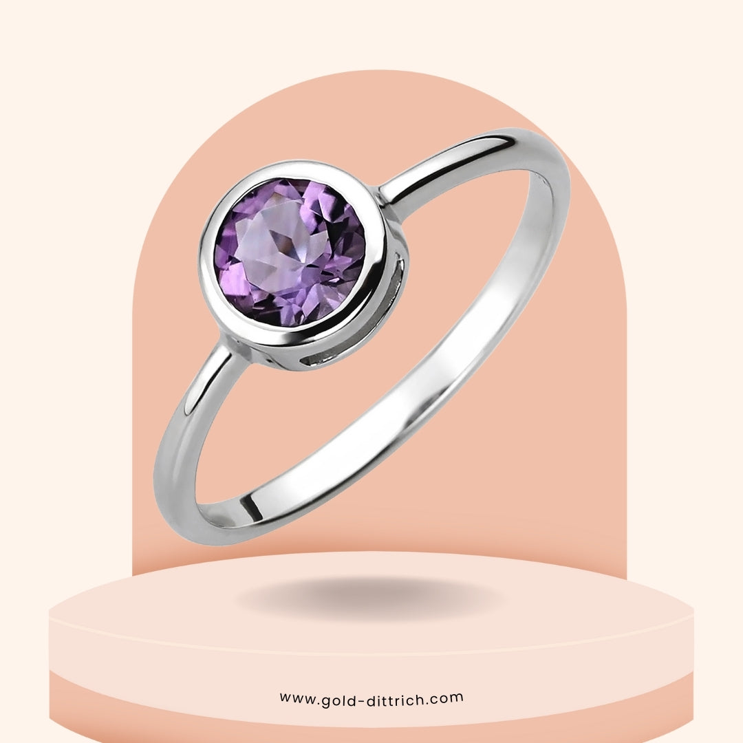 Damenring mit Amethyst - 925 Silber