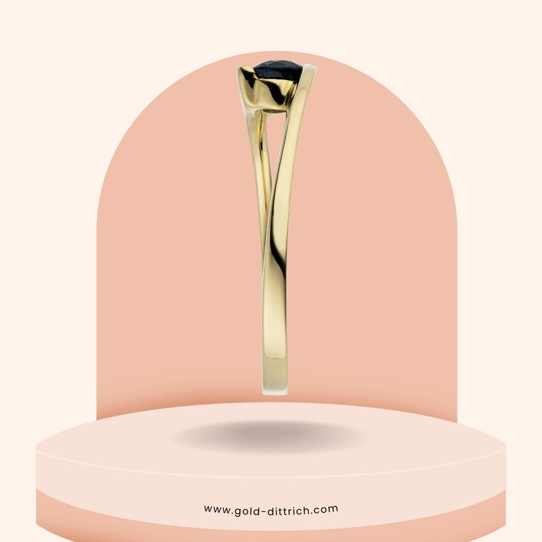Damenring mit Saphir - 333 Gold