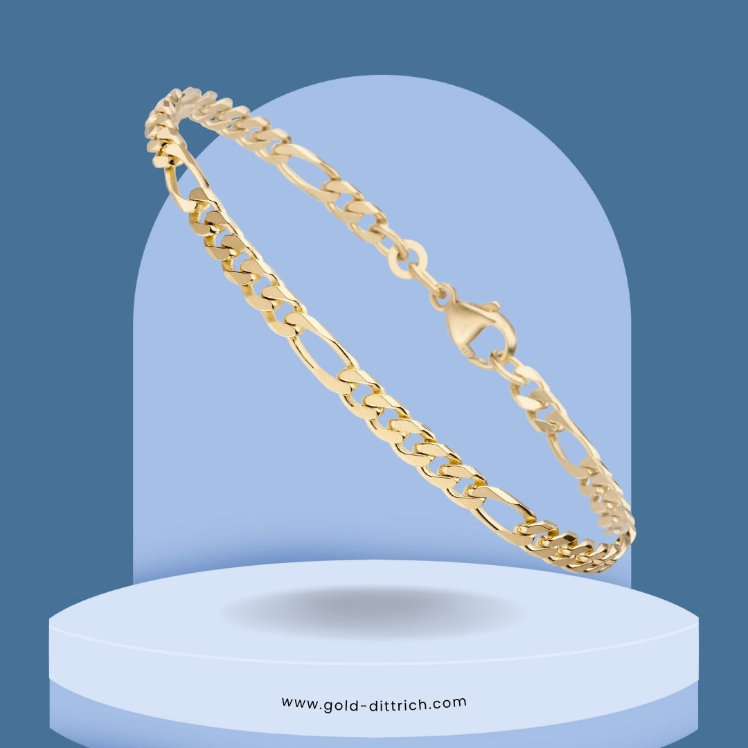 Figaroarmband 21 cm - 333 Gold - Gold Dittrich