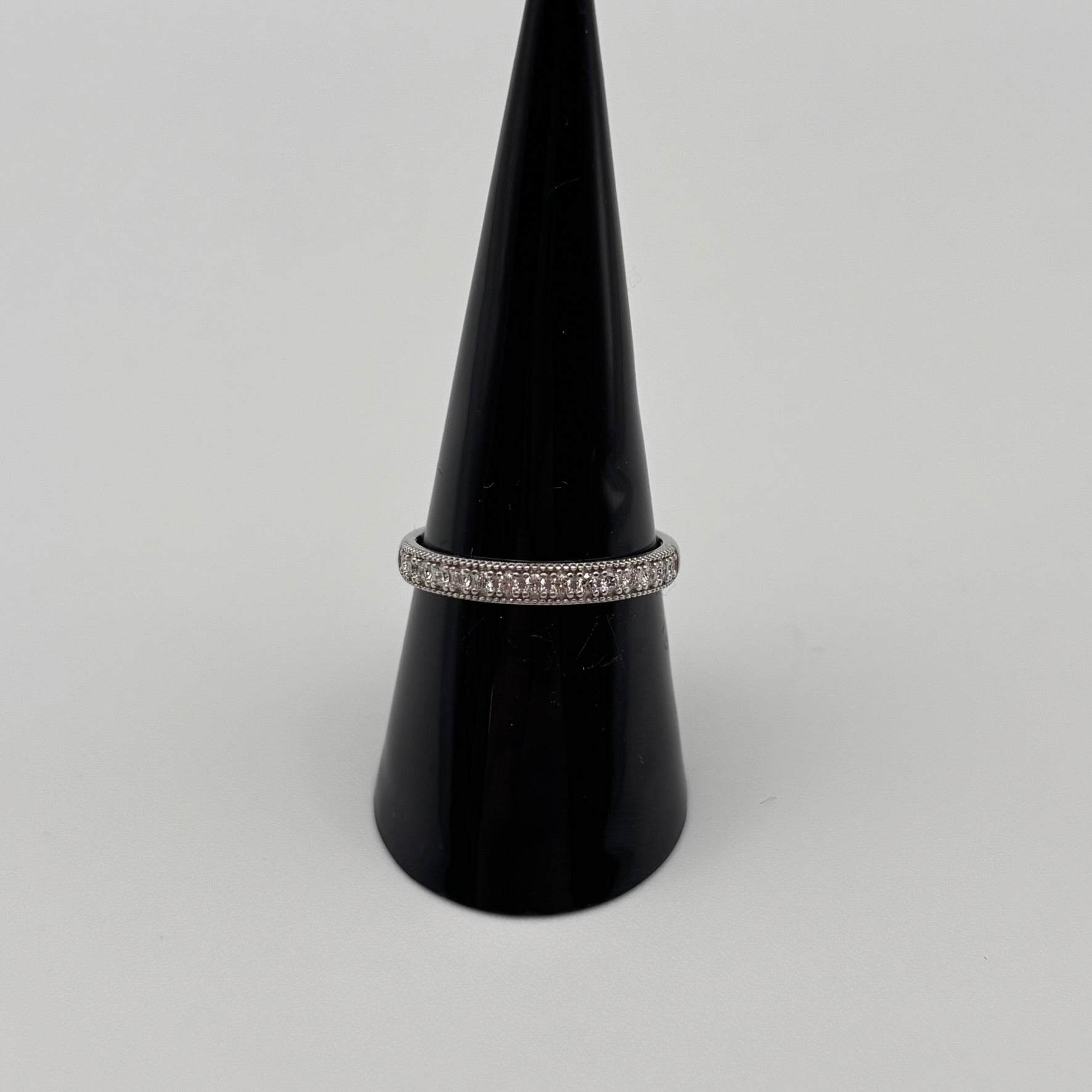 Damenring 585 Weißgold mit Diamanten 0,2 ct, Gr. 56 – von Christ (gebraucht)