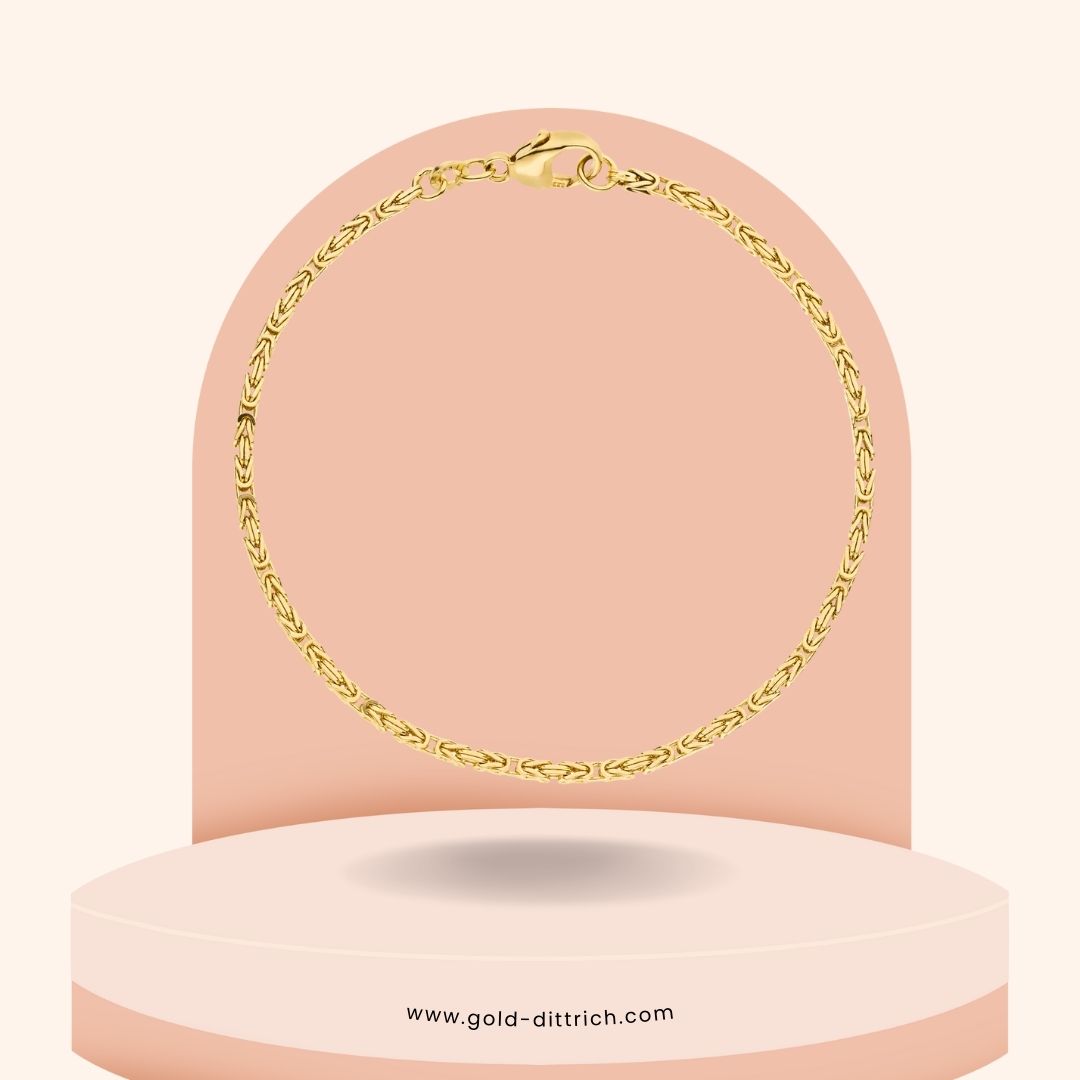 Königsarmband 18,5cm - 333 Gold