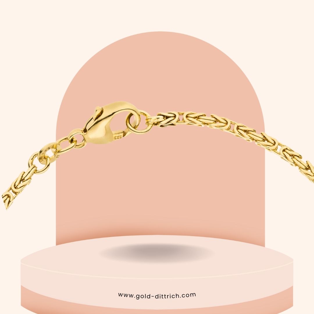 Königsarmband 18,5cm - 333 Gold