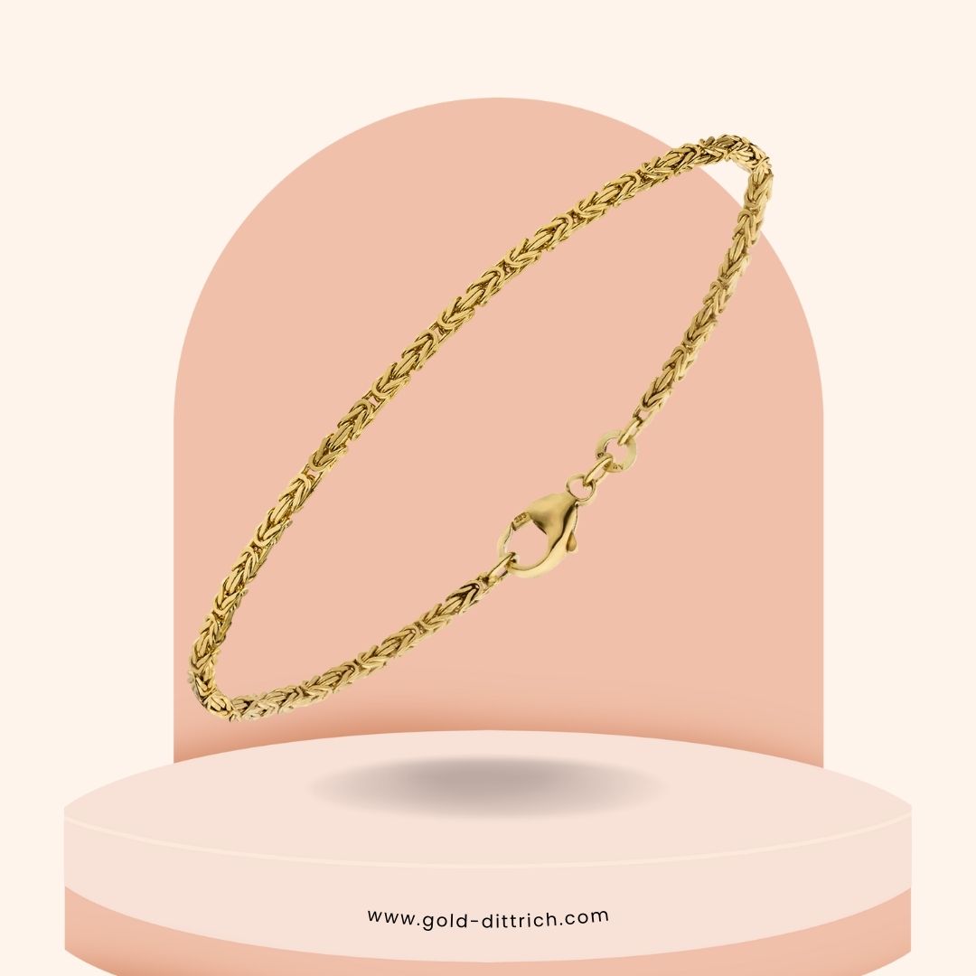 Königsarmband 18,5cm - 333 Gold