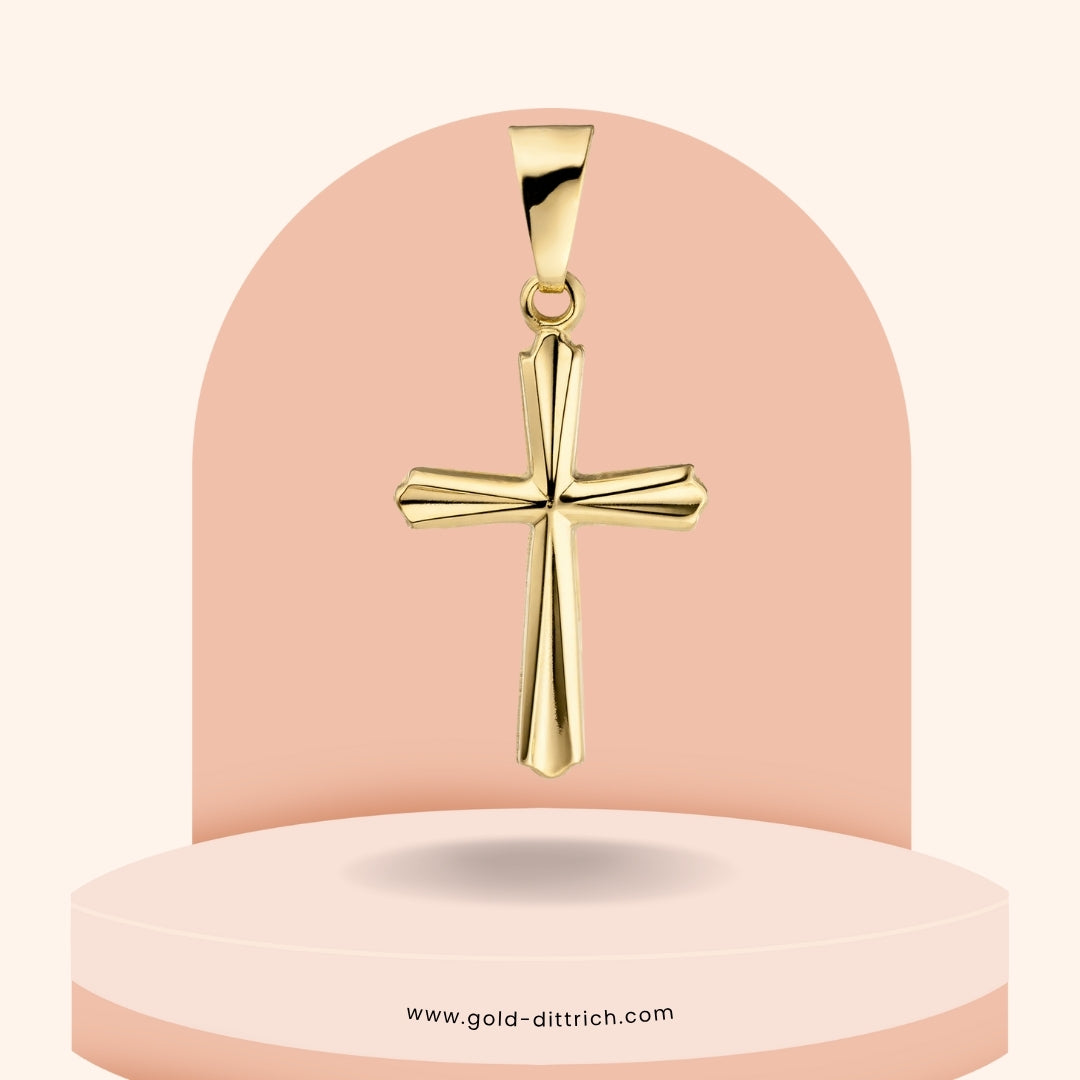 Kreuzanhänger – 375 Gold