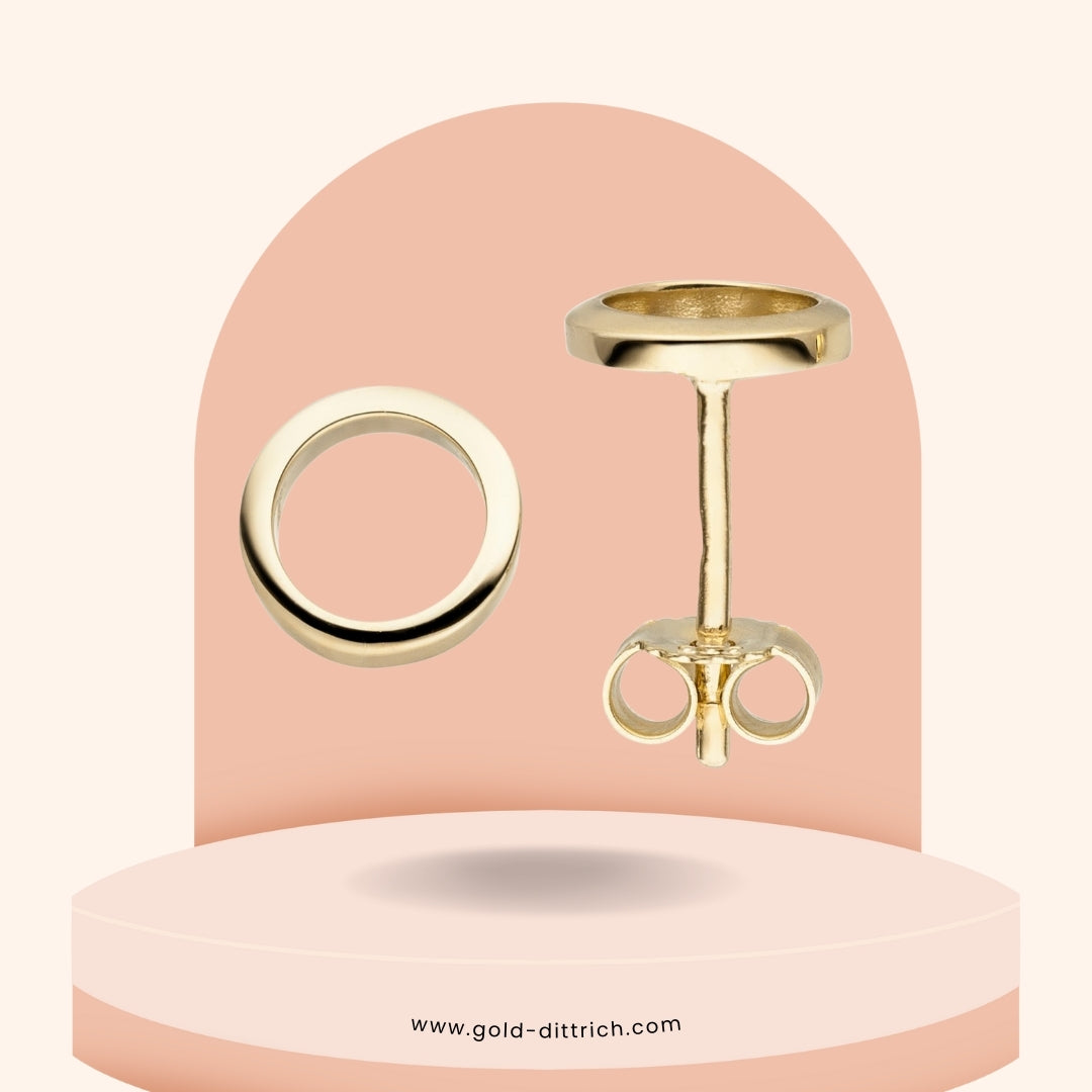 Ohrstecker Kreis - 333 Gold - Gold Dittrich
