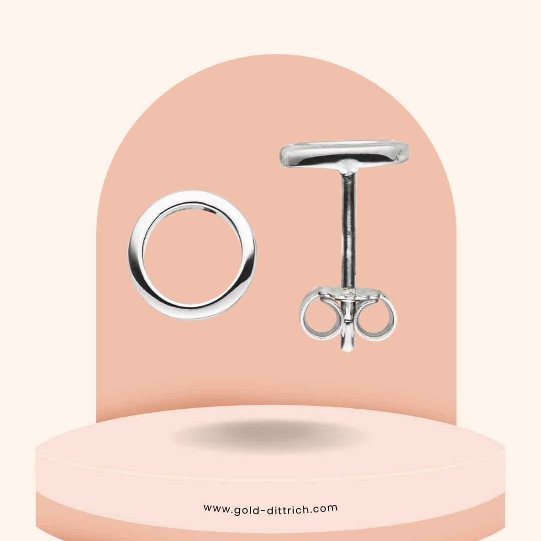 Ohrstecker Kreis - 925 Silber