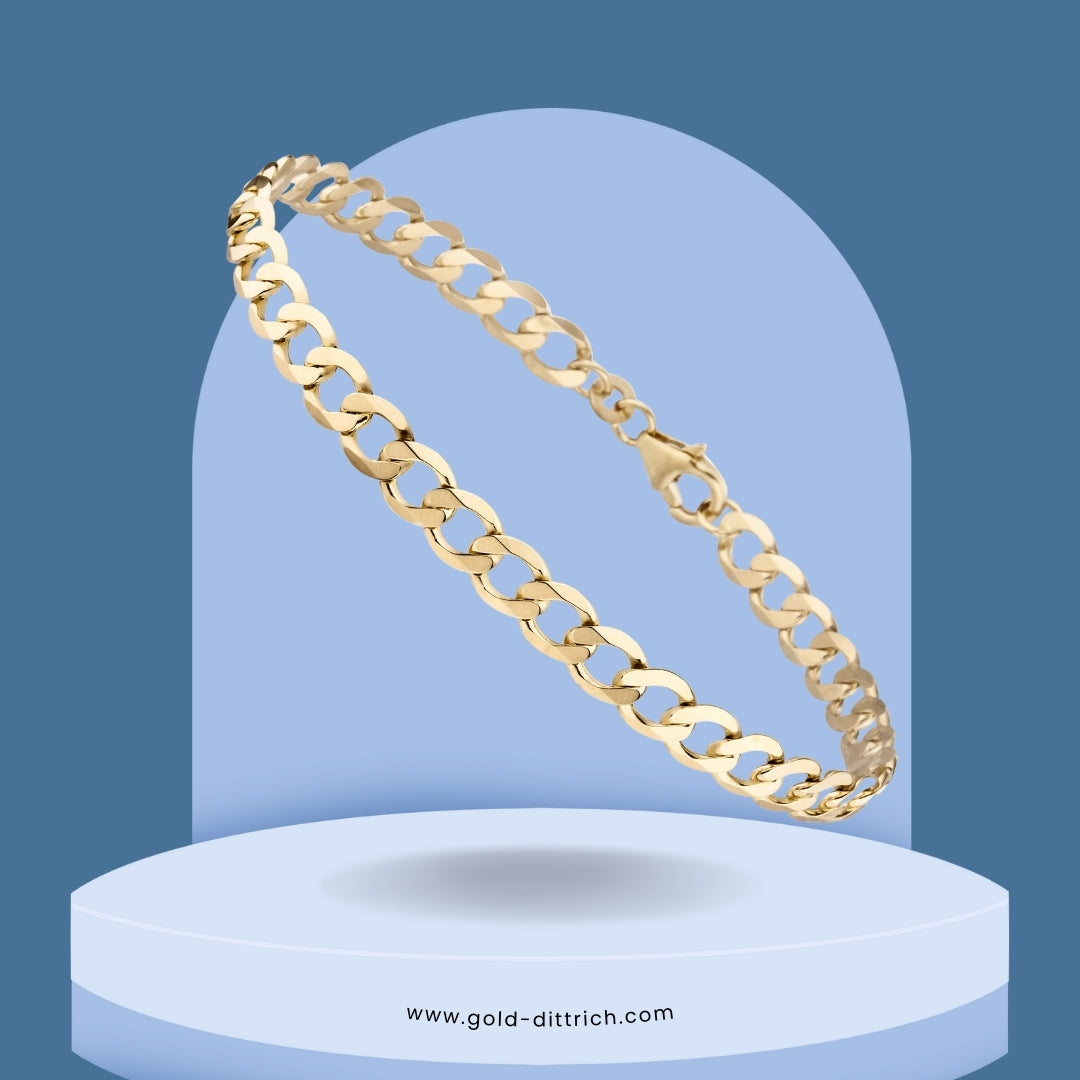 Panzerarmband 21 cm - 333 Gold - Gold Dittrich