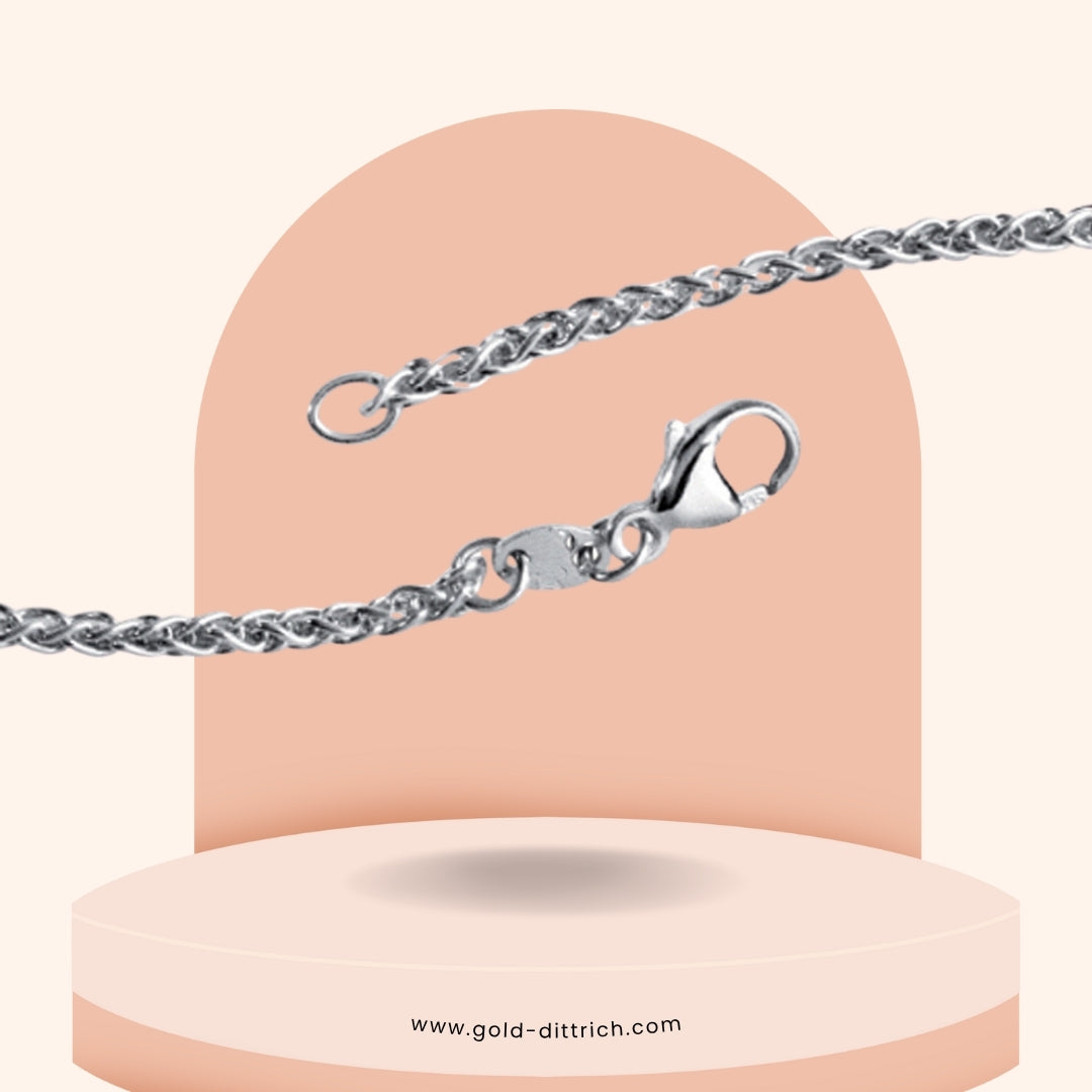 Zopfkette 2,2 mm - 925 Silber